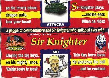 1996 Glow Zone The Footy Oddbodz #NNO Sir Knighter Back